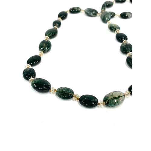 347 - Ladies glass beaded necklace, approximate measurements: length 17 inches, overall good condition