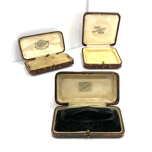 366 - Selection of 3 small vintage jewellery boxes