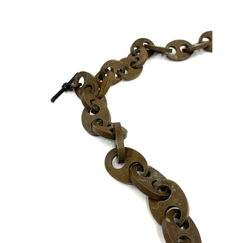 352 - Victorian vulcanite watch chain