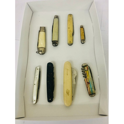 43 - 8 vintage penknives