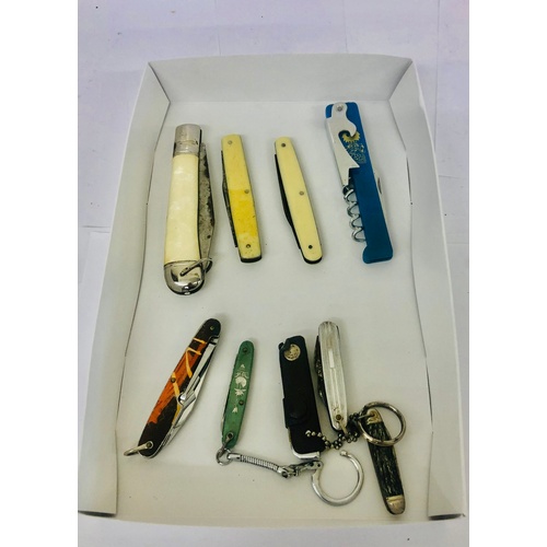 62 - 9 vintage penknives