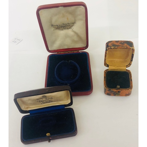 351 - Selection 3 vintage jewellery cases / boxes