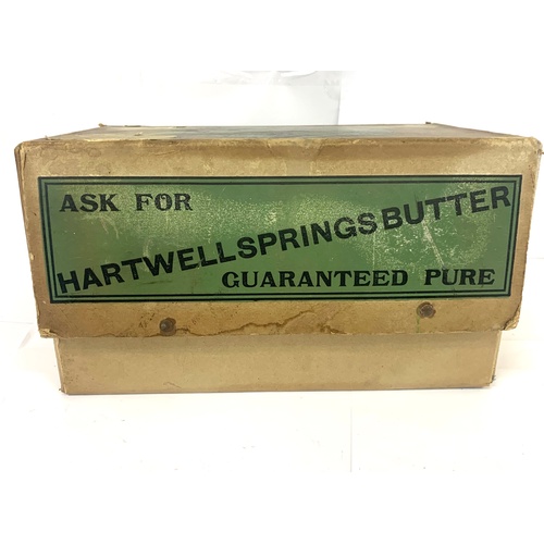 73 - Dominion Dairy Co Limited Hartwell springs butter box, worn condition,, approximate measurements: Wi... 