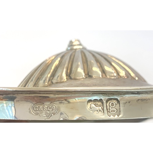 46 - Antique silver tea caddy London silver hallmarks rubbed  weight 186g good un-cleaned condition finia... 