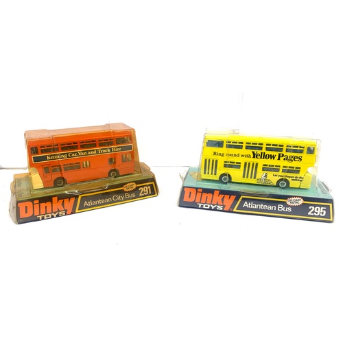 476 - Dinky Die cast, Atlantean Bus model 295, Atlantean Bus model 291 both in original packaging