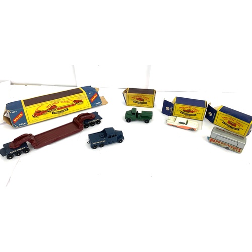 477 - Matchbox Series No 71,74,75, No6, all with original boxes, condition as seen in images