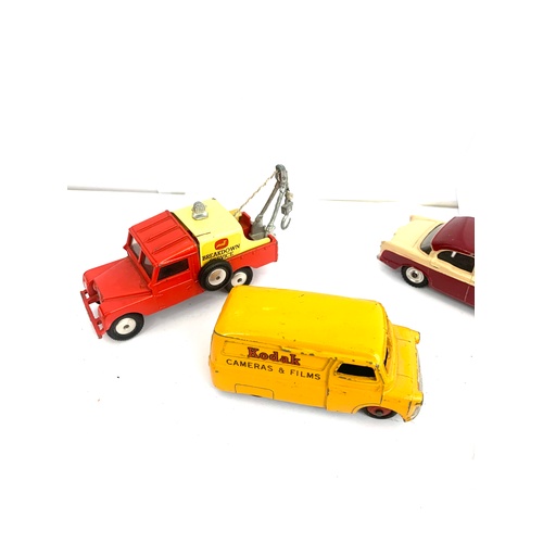 483 - Selection 4 vintage vehicles to include 3 Dinky, 1 Corgi, please view image for condition