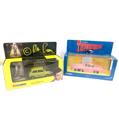 476 - 4 Tv Series themed die cast vehicles, includes Only fools and horses, Mr Bean and Thunderbirds, plea... 