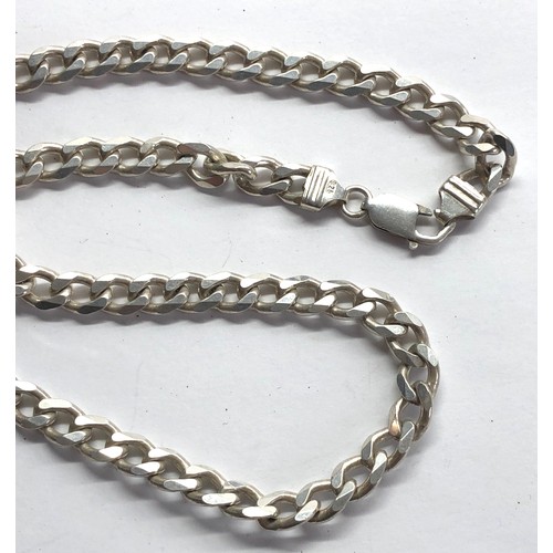 285 - Chunky silver necklace weight 45g