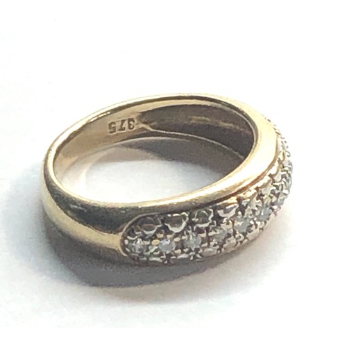 193 - 9ct gold diamond ring weight 3.3 size i-j