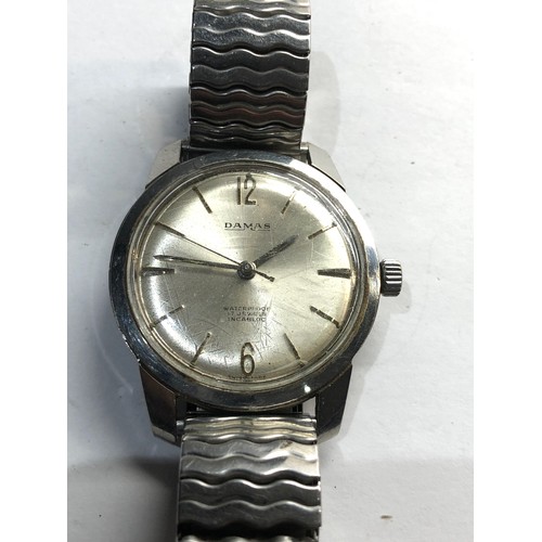 326 - Vintage gents Damas wristwatch the watch is ticking please see images for condition no warranty give... 