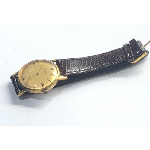 332 - Vintage gents gruen precision wristwatch the watch is ticking but no warranty given please see image... 