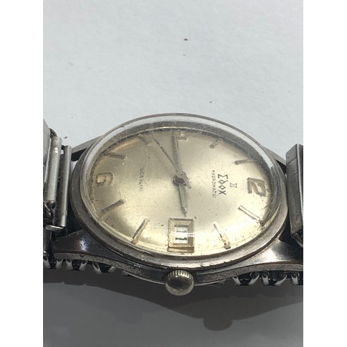 333 - Vintage gents Edox automatic wristwatch the watch is ticking but no warranty given please see images... 