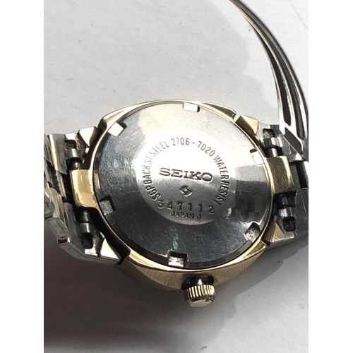 335 - Vintage ladies seiko Hi-beat  automatic wristwatch the watch is ticking but no warranty given please... 