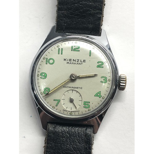 337 - Vintage gents Kienzle markant wristwatch the watch is ticking  please see images for condition no wa... 