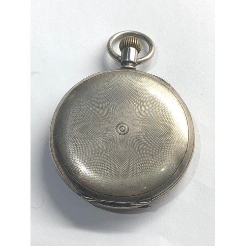 302 - Antique silver full hunter pocket watch h.williamson 
london watch winds and ticks missing glassbut ... 