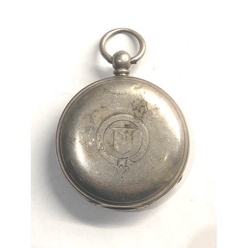 303 - Antique full hunter silver fusee pocket watch T.Jones Sydney watch winds and ticks but no warranty g... 