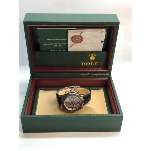 342 - Rolex 18ct  white gold Daytona Cosmograph gents wristwatch with paperwork booklet etc please see ima... 