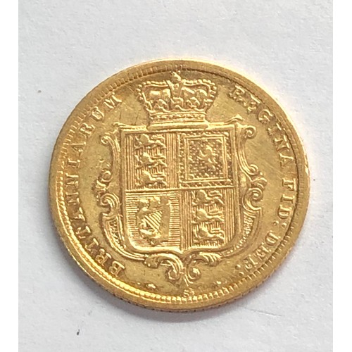 366 - 1886 victorian shield back half sovereign please see image for grade