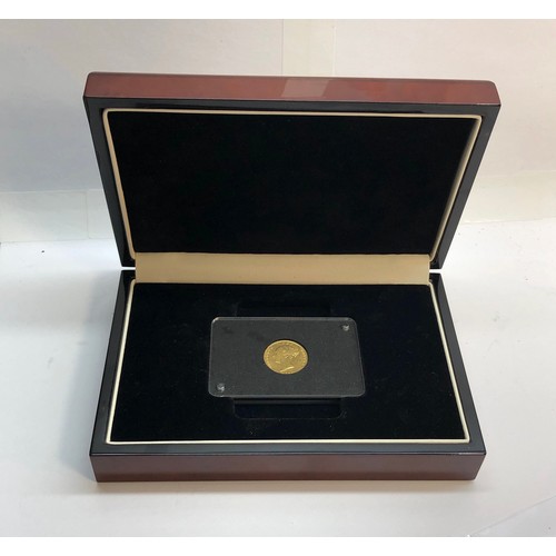 381 - Cased 1865 victorian shield back half sovereign please see image for grade