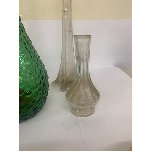 304 - Selection of glass vases etc, please see images for condition