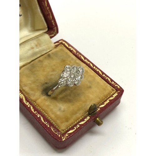 218 - Platinum and diamond ring