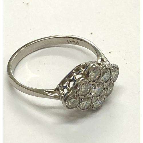 218 - Platinum and diamond ring