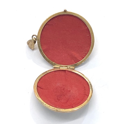 458 - 9ct gold locket weight 3.2g