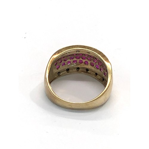 227 - 9ct gold stone set dress ring weight 4.8g please see images for details