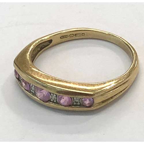 229 - 9ct gold stone set dress ring weight 2.6g please see images for details