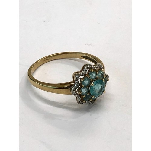 230 - 9ct gold stone set dress ring weight 2.6g please see images for details