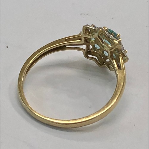 230 - 9ct gold stone set dress ring weight 2.6g please see images for details