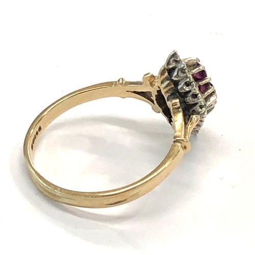 231 - 9ct gold stone set dress ring weight 3g please see images for details