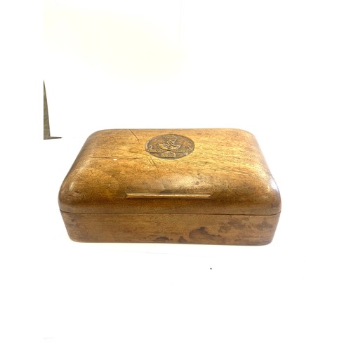 135 - 2, Military wooden cigarette boxes, with carved military tops