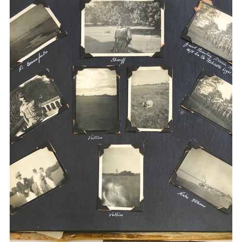 361 - Photograph album containing India 1941-44 military photos, etc please see images