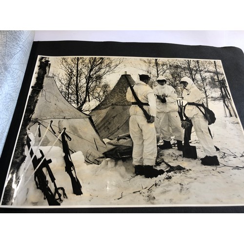 362 - Military Photograph album of Norway, includes military  photos, military scenes etc please see image... 