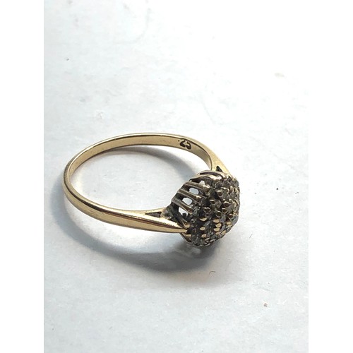 448 - 9ct gold stone set dress ring weight 2.1