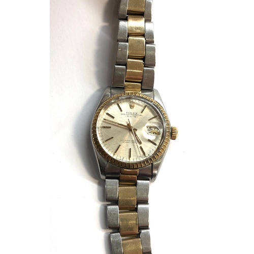 350 - Vintage gents Rolex Oyster perpetual superlative chronometer wristwatch stainless steel and gold a/f... 