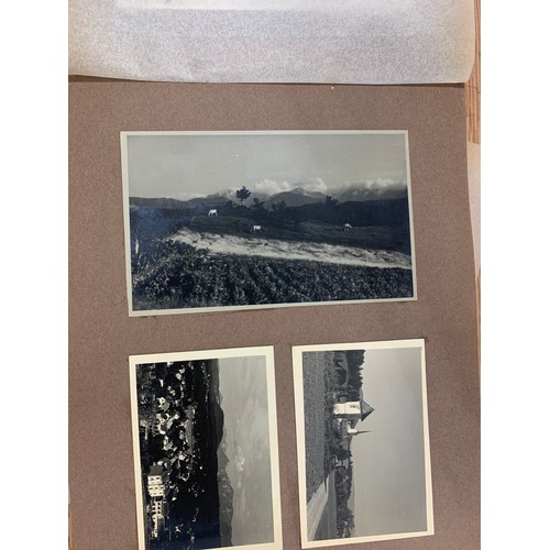 408 - Military Photograph album of Austria 1947-49, includes some military photos, Austria scenes etc plea... 