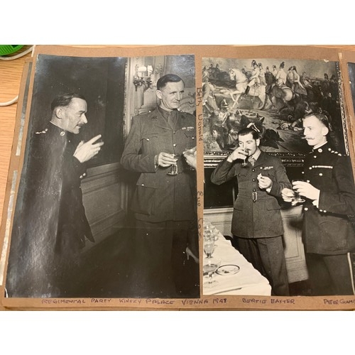 408 - Military Photograph album of Austria 1947-49, includes some military photos, Austria scenes etc plea... 