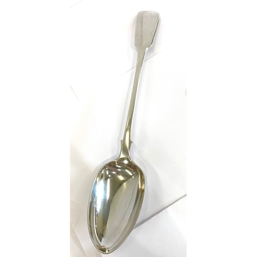 64 - Victorian silver basting spoon