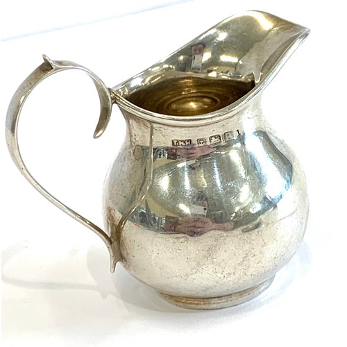 34 - Silver cream jug Birmingham silver hallmarks