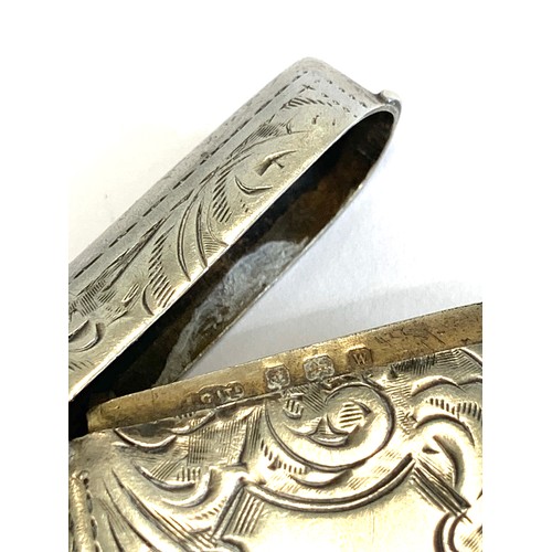 69 - Engraved silver vesta case