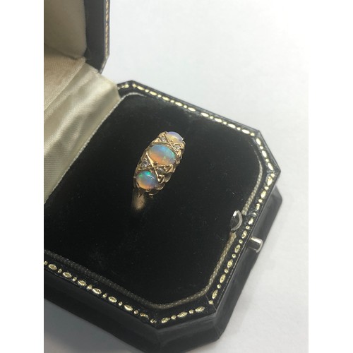 238 - 18ct gold opal ring