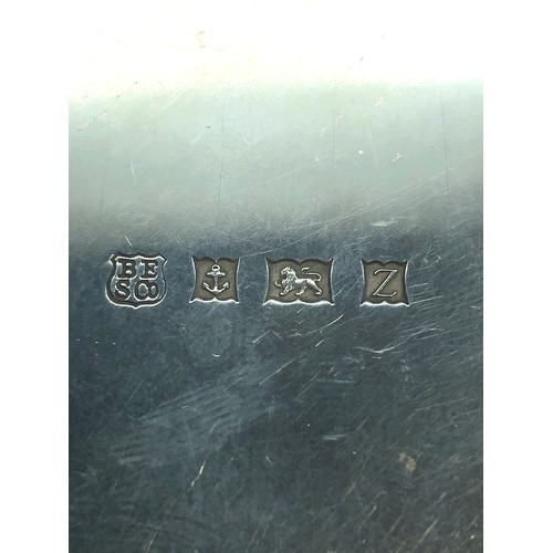 23 - Silver letter tray measures approx 20cm dia Birmingham silver hallmarks weight 288g please see image... 
