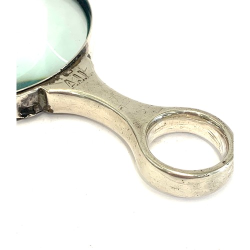 84 - Silver mounted large magnifying glass