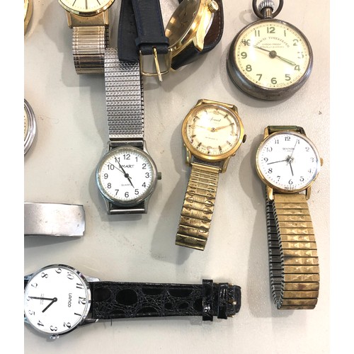 351 - Collection of vintage wristwatches and pocket watches, Smiths, Tissot, Sekonda etc