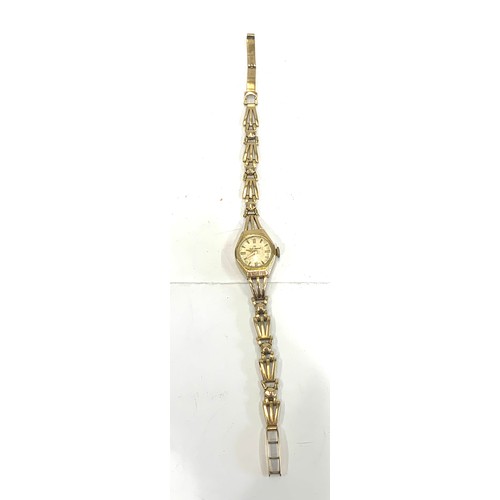 354 - 9ct gold ladies Smith Imperial wristwatch and strap, total approximate weight 1.6g