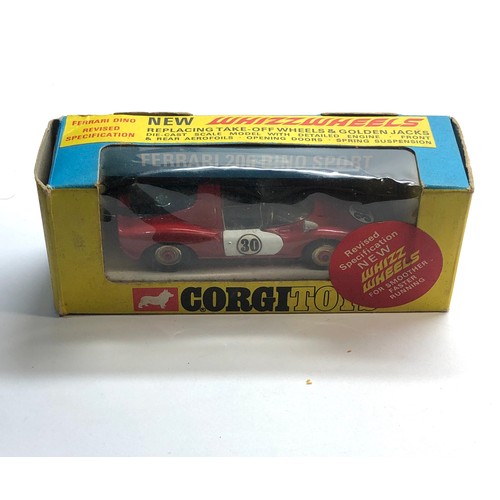 445 - Corgi 344 Ferrari Dino 206 Red Spot Hubs  in Original Box please see images for details