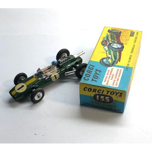 448 - Corgi Toys 155 Lotus Climax Formula 1 racing Car in original box please see images for condition